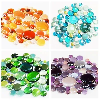 200g Round Mix Of Glass Pebbles & Mosaic Tiles - Choice Of Colours • £8