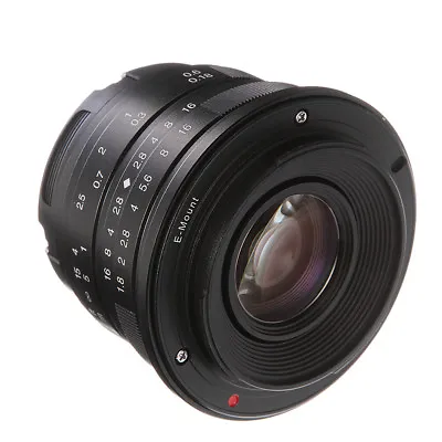 $125.39 • Buy 25mm F/1.8 Manual Focus Prime Camera Lens For Sony NEX E-mount A6500 A6300 A6000