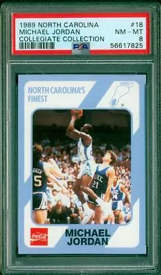 015 1989 North Carolina #18 🏀 Michael Jordan 🏀 HOF Tar Heels PSA NM-MT 8 • $19.96