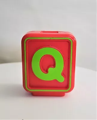 Vtech Alphabet Blocks Sit To Stand Train Replacement Block Q / Quilt • $9.95