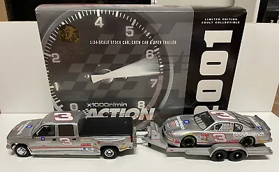 $199 • Buy 2001 Dale Earnhardt Goodwrench Brookfield Silver Incentive Truck & Trailer 1/24