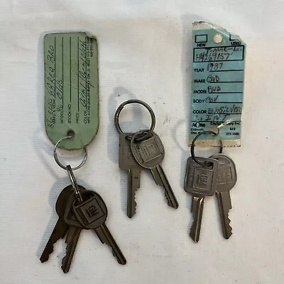 Vintage Set Of Automotive Keys Lot Of 7 GM General Motors • $17.95
