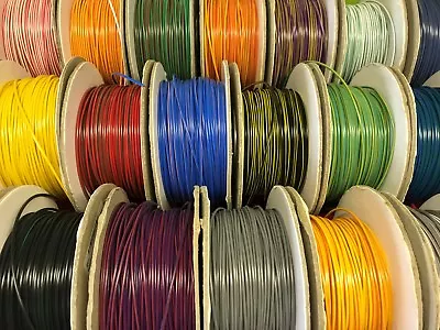 107 COLOURS TO CHOOSE FROM - 1mm² Cable 3m 16.5A 12v Auto Car Wire Wiring • £3.75