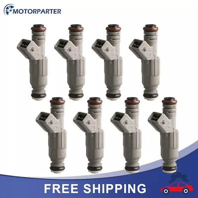 Box(8) 24lb Fuel Injectors For Dodge Ram 1500 Chevy Corvette Ford Mustang 250cc • $50.96