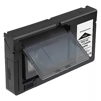 Black VHS-C Cassette Adapter For VHS-C SVHS Camcorders RCA Sealed Motorized • $66.98