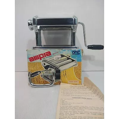 Vintage Ampia Model 150 Lusso Pasta Maker Machine Original Box Made In Italy • $19