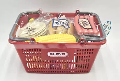 Brand New H‑E‑B Kids Play Food Basket HEB Beyond Imagination Shopping Playset  • $31.49