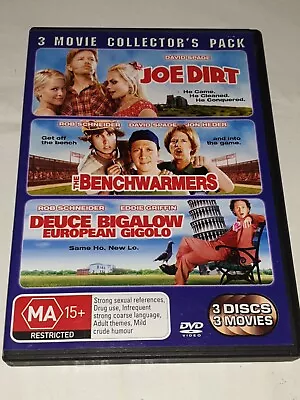 Joe Dirt / Benchwarmers  / Deuce Bigalow : European Gigolo (DVD) 3 Disc Set • $7.99