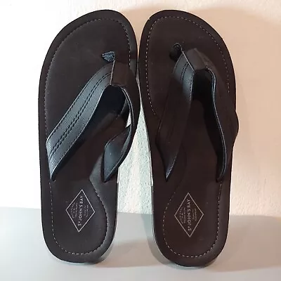 St John's Bay Men's Flip Flop Black Sz 11 - 12 • $25