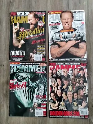 METAL HAMMER MAGAZINE 4 BOOK LOT April June July Aug 2009 Slipknot Metallica B • $14.99