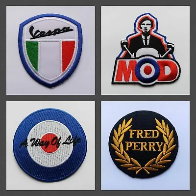 £11.95 • Buy Collection Of Four Patches Mod Scooter Northern Soul Wigan Casino Ska