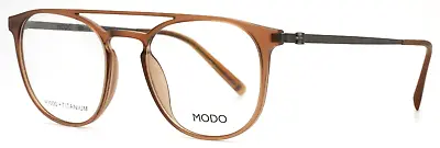 MODO 7007 MCOGN Matte Cognac Mens Aviator Full Rim Eyeglasses 49-19-140 B:44 • $89.99