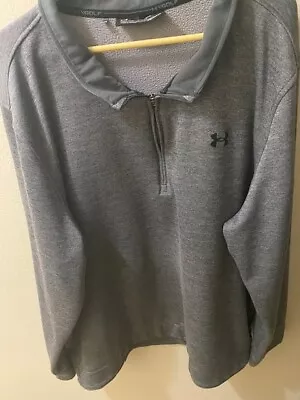 Under Armour - Men's 3/4  Zip Up Hoodie ( Grey / 4XL )  • $15.95