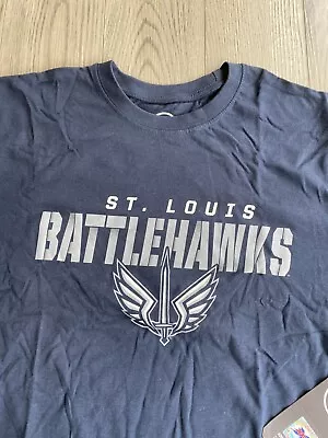 St Louis Battlehawks UFL XFL Football Men’s Size Medium Long Sleeve T-Shirt Navy • $19.99
