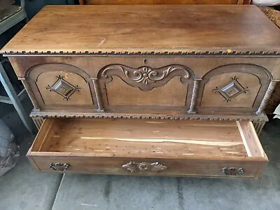 $400 • Buy Antique Caswell Runyan Cedar Hope Chest Early 1900's