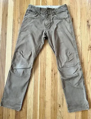 KUHL Rydr Men's 30x32 Vintage Patina Dye Canvas Cargo Pants Brown GUC • $34.95