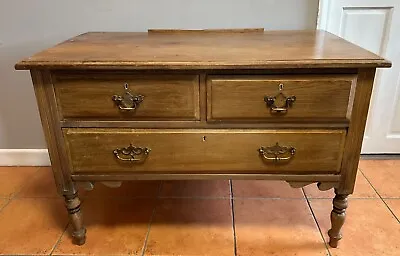 Victorian 3 Drawer Walnut Chest Of Drawers • £300