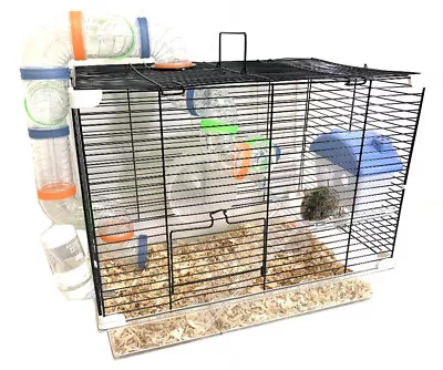 Acrylic 2-Tiers Hamsters Habitat Home Rodent Gerbil Mouse Mice Rat Clear Cage • $24.96