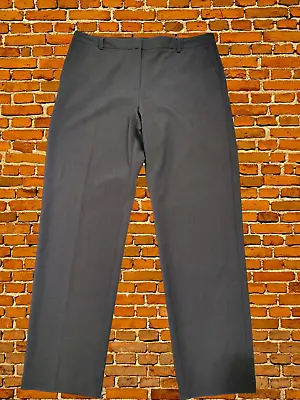£11.99 • Buy Womens M&s Collection Charcoal Grey Pleat Front Trousers Straight Leg Size Uk 16