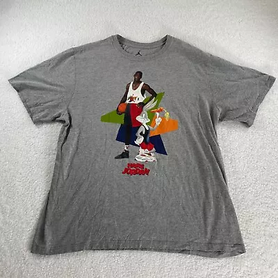 Vintage Nike Air Jordan Mens 2XL “Hare Jordan” Bugs Bunny Space Jam T-Shirt XXL • $24.99
