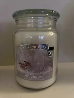 Wickford  Co Large Scented Glass Jar Candles 95hr Scents Yankee Cracklewood • £9.69