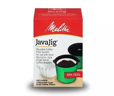 Melitta JavaJig Reusable Coffee Filter System Keurig Style Single Serve Brewers • $5.85