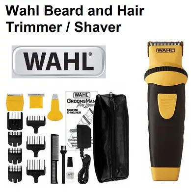Wahl Groomsman Mens Beard Hair Clipper Shaver Trimmer Cordless Pro Shave NEW • $109