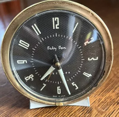 Vintage Big Ben Alarm Clocks.  Antique Dial Black.  Wind Up. West Clox Works. • $24.99