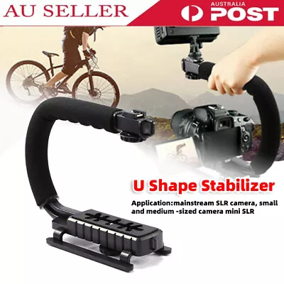 U Shape Bracket Handheld Video Stabilizer Steadycam For DV  Camera Camcorder • $14.34