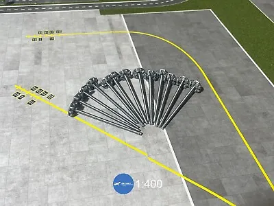 1:400 Jetset Models X12 Airport Lights Set • $24.99