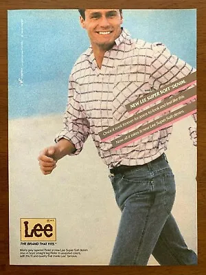 1985 Lee Denim Jeans Vintage Print Ad/Poster 80s Fashion Clothing Art Décor  • $14.99