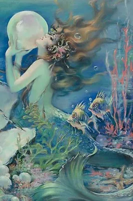The Mermaid By Henry O'Hara Clive - Art Print • $103.99