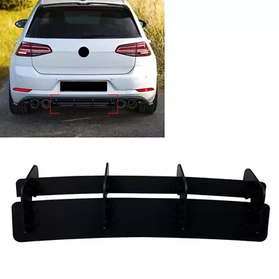 Rear Bumper Diffuser Lip Spoiler For Volkswagen VW Golf 7.5 R 2018-19 AA Glossy • $71.42