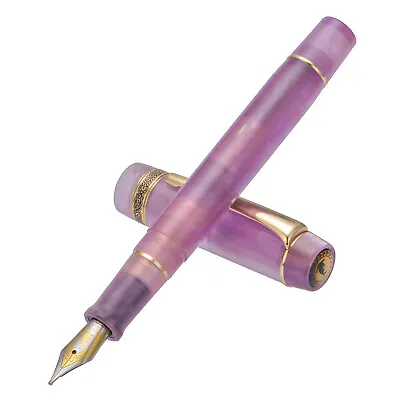 Kaigelu 316A Light Purple Celluloid Fountain Pen Iridium EF/F/M Nib Writing Pen • $24.82