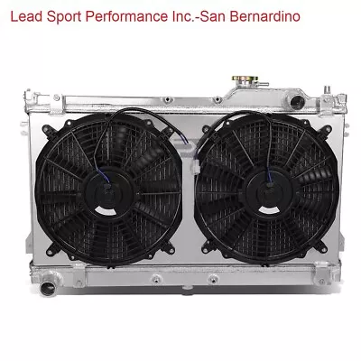 Aluminum Radiator For 1990-1997 Mazda Miata MX5 +Shroud &Fans 1.6L/1.8L • $185