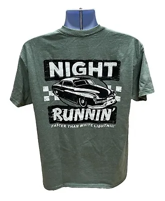 Moonshine Night Runnin Faster Than White Lightnin Nascar Green T-Shirt • $27.95