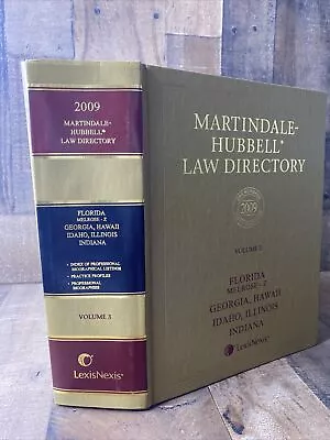 Law Reference Book: Martindale Hubbell Law Directory 2009 Volume 3 • $19.99