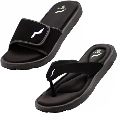 NORTY Women's Memory Foam Footbed Sandals Beach Pool Shower Runs 1 Size Small • $22.90
