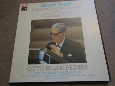 £9.99 • Buy Beethoven Symphony No.9 In D Minor Leonora No.3 Overture EMI HMV ASD 2567/8 BOX