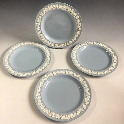 £24.95 • Buy 4 X Vintage WEDGWOOD Embossed Queens Ware 8  Or 20.5 Cm Salad Or Starter Plate
