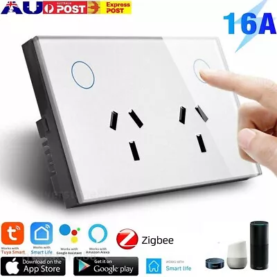 16A For Smart Google Alexa Zigbee Tuya Touch Glass Switch GPO Power Point Panel • $28.49