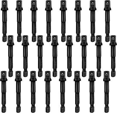 24 Pcs Impact Adapter Kit - 3/8 Inch Square Socket Bit Adapter Hex - Impact Sock • $26.64