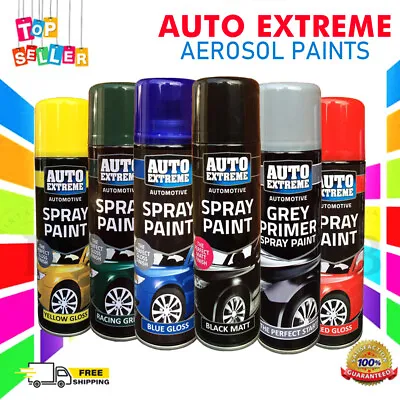 Spray Paint Aerosol Auto Car Primer Matt Gloss Lacquer Restore Metal A5 • £6.45