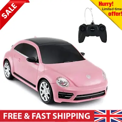 £16.99 • Buy Rc Beetle Volkswagen, 1:24 Scale Kids Remote Control Racing Car, Pink Rc Toy Car