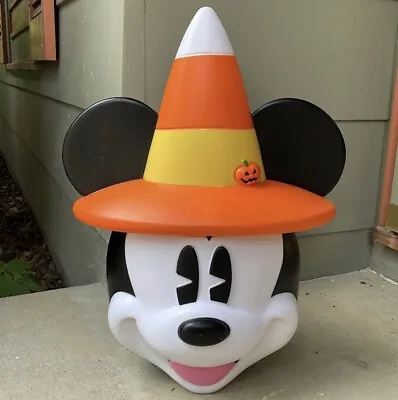 Disney Halloween 2023 Lighted Mickey Mouse Candy Corn Hat Blow Mold NEW • $79.99