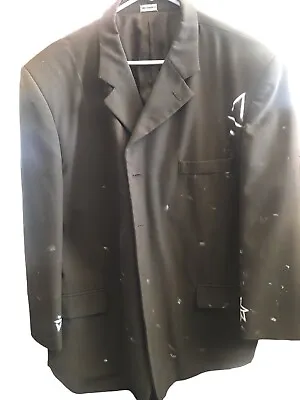 Absodeitly Custom 46L Alberto Celini Le Collezione Hand Tailor Green Suit Jacket • $0.99