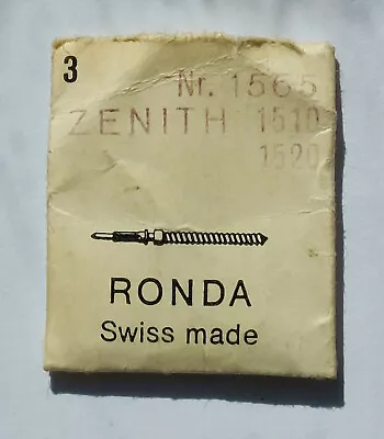 ZENITH Winding Stem Ronda No – 1565 Cal – 1510 1520 New Old Stock Watch Part • £8