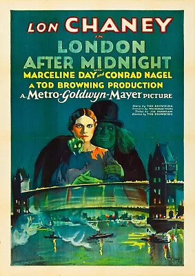Reproduction  London After Midnight  Horror Movie Poster Size A2 • £16.99
