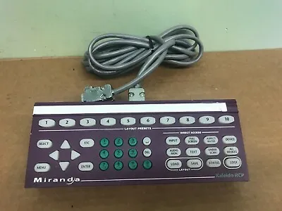 Miranda Kaleido-RCP Remote Control Panel Controller For Kaleido K2 With Cable • $69.99