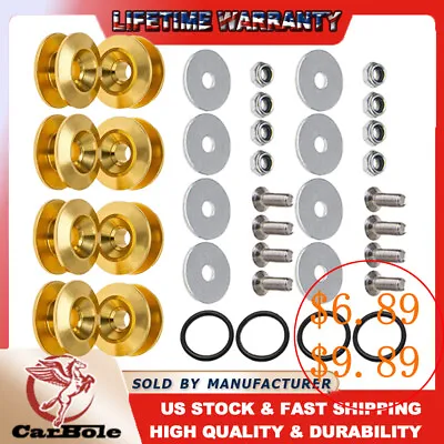 New Quick Release Fasteners Bumper Holders Front Rear Trunk Band Fender Clip Kit • $6.89